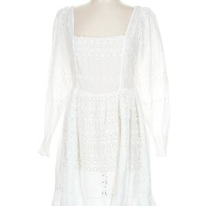 Loveshack Fancy White Eyelet Dress